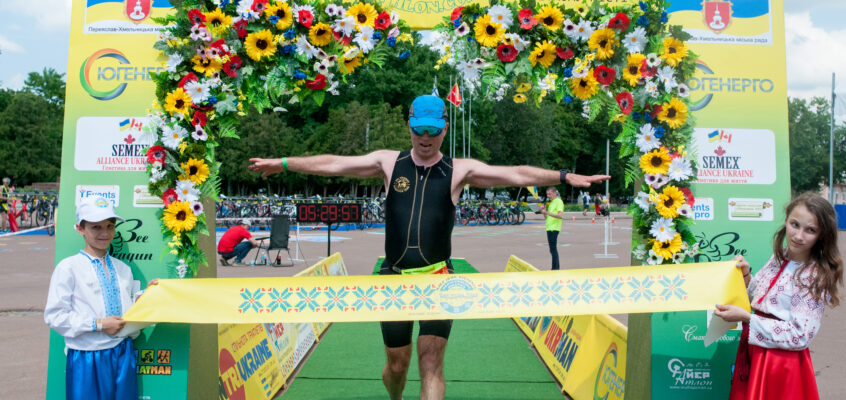 Второе место Олега Лебедева на полуайронмене Слов’янська Хвиля
