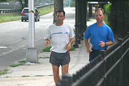 Stutisheel Oleg Lebedev and Arpan at 3100-Mile Race 2004